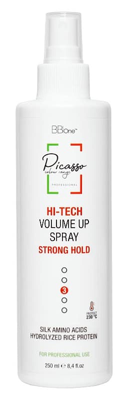 BB One Picasso HI-Tech Volumax Spray Extra Hold Спрей сильной фиксации для объемной укладки 250 мл.