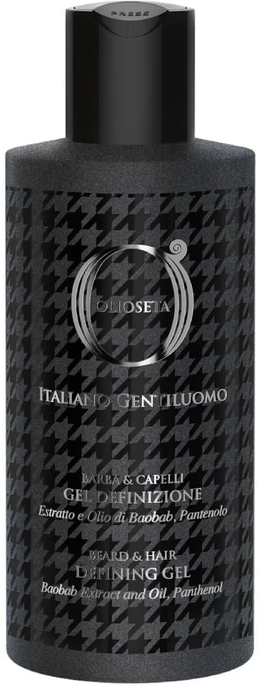 BAREX OLIOSETA GENTILUOMO / Гель для укладки волос и усов 200 мл 