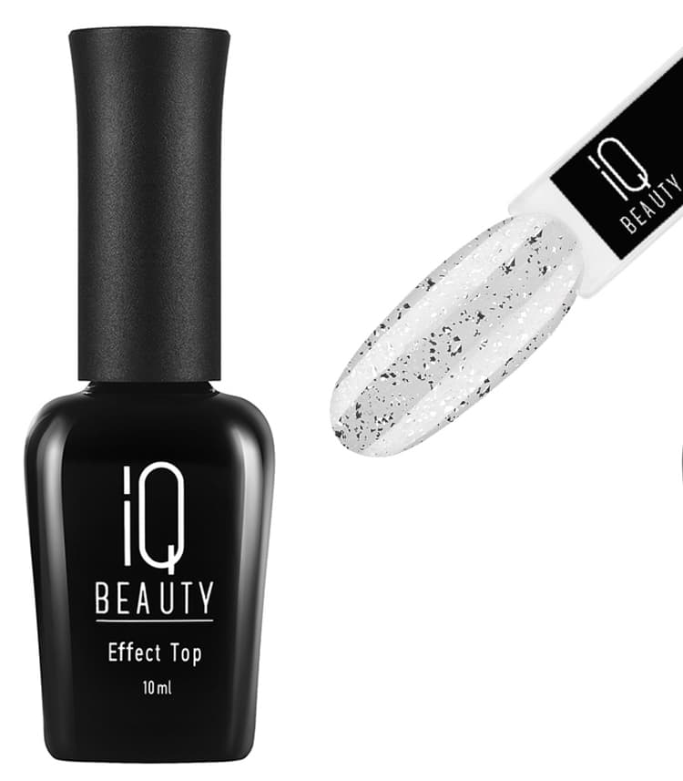 IQ BEAUTY Финишное покрытие глянцевое без липкого слоя с эффектом Effect top №110 Potal Silver