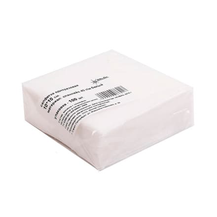 Салфетки спанлейс Белый 50г/м2 10*10 - 100шт.