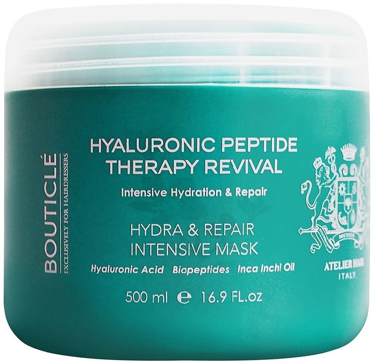 Bouticle ATELIER HAIR HYALURONIC Интенсивная восстанавливающая маска для поврежденных волос  500 мл