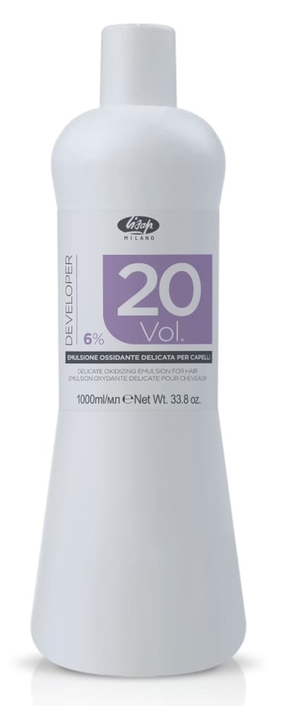 Lisap Оксидант-лосьон 6% Delicate Oxidizing Emulsion for hair 20 vol 1000 мл