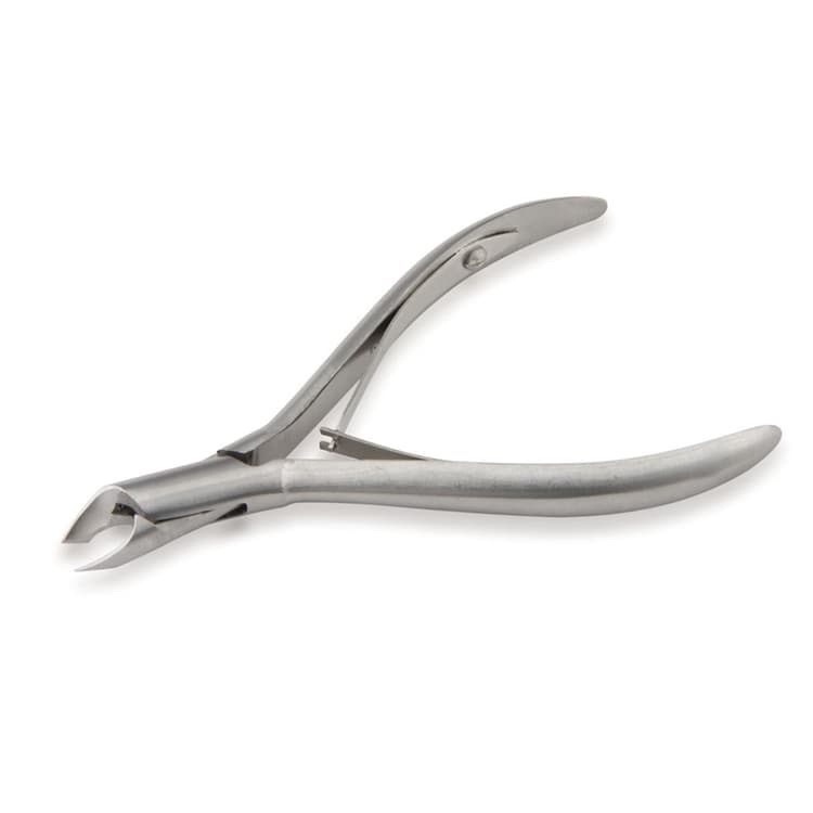 Ellis Кусачки для кутикулы глянцевые/хром кромка 4мм, длина 11.2см (двойная пружина) 