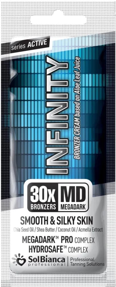 SolBianca Крем "Infinity" с маслом семян чиа, кокоса, Ши, экстр. акмеллы и 30-бронзаторами 15 мл