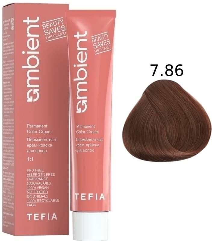 TEFIA AMBIENT 7.86 Блондин коричнево-махагоновый 60 мл
