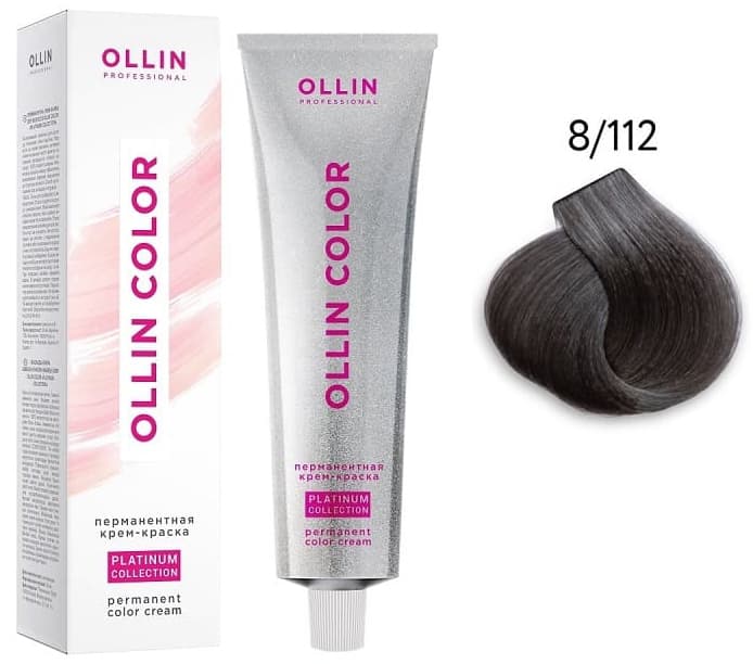 OLLIN COLOR Platinum Collection 8/112 100 мл Перманентная крем-краска для волос