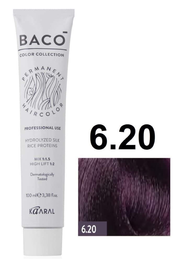 KAARAL Baco color  6.20 темный фиолетовый блондин 100 мл