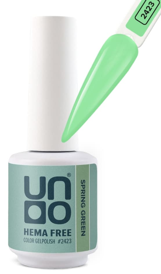 UNO HEMA FREE Гель-лак 2423 Весенне-зеленый - Spring Green, 10 г