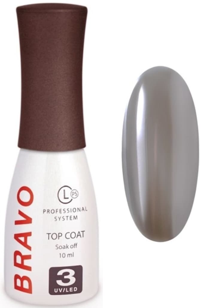 Bravo Верхнее покрытие без липкого слоя JELLY GLASS №02 (черный) 10мл 