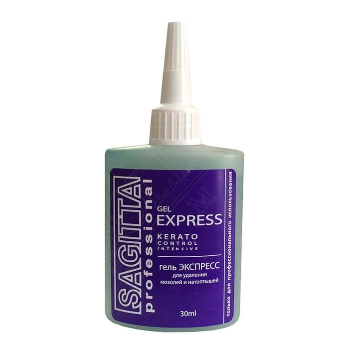 Sagitta Gel Express Kerato control Intensive Гель экспресс для удаления мозолей и натоптышей 30 мл