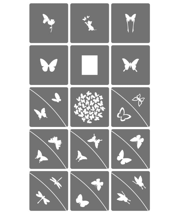 IZI AIR Трафарет №16 Бабочки