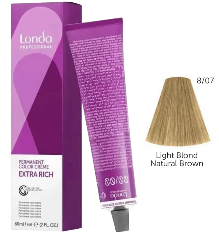 LONDACOLOR 8/07 cветлый блонд натурально-коричневый