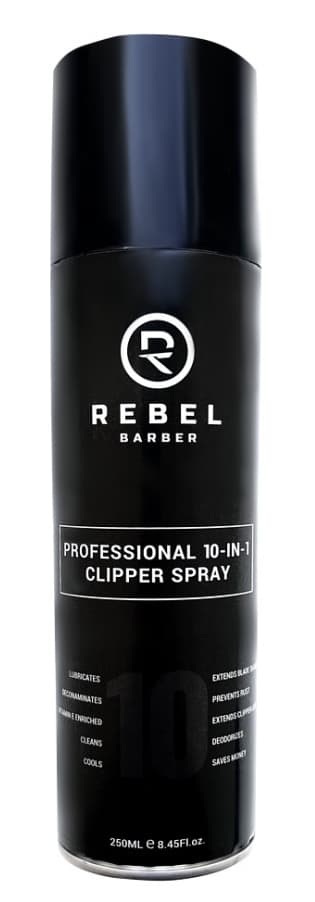 REBEL BARBER Профессиональный Спрей для машинок очищающий и охлаждающий 10 в 1 250 мл.