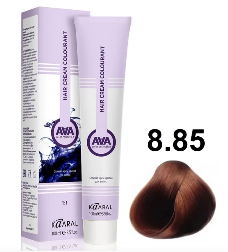 KAARAL AAA Hair crem colorant 8.85 Светлый бежево-розовый блондин 100мл