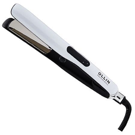 OLLIN Щипцы для выпрямления волос OL-7855, керамика, 100х25мм, терморегулятор, 40W