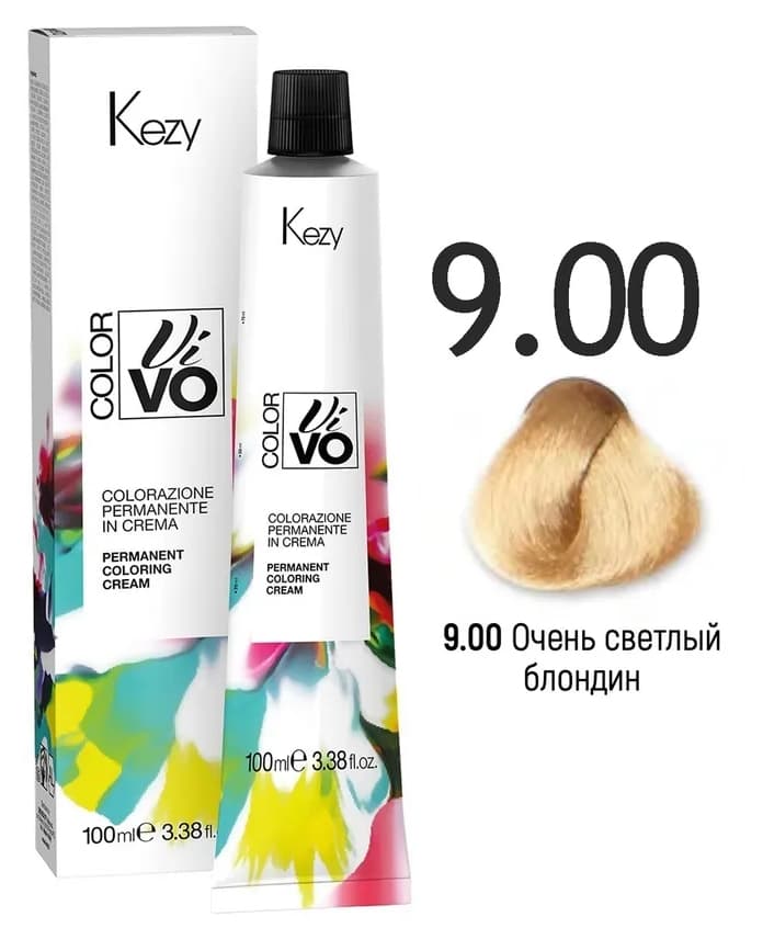 KEZY Color Vivo Крем-краска 9.00 Очень светлый блондин, 100 мл.