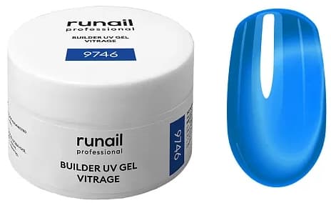 RuNail Моделирующий УФ-гель витражный BUILDER UV GEL VITRAGE, 15г №9746