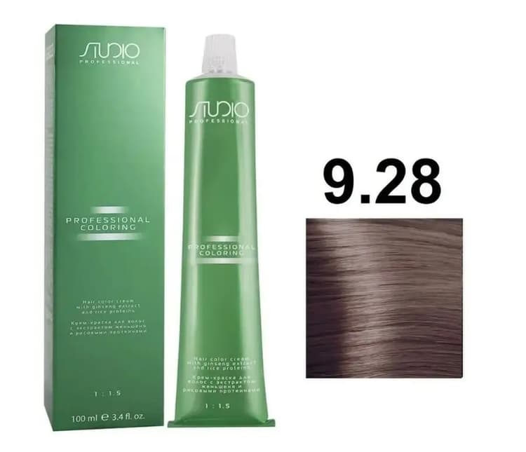 KAPOUS  Studio S 9.28 очень светлый перламутрово-шоколадный блонд 100 мл