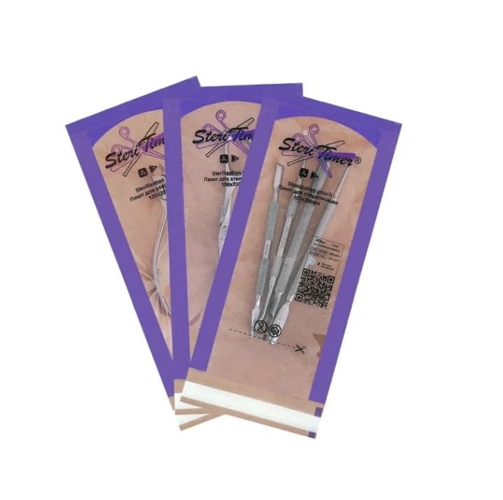 Крафт- пакеты STERITIMER комбинированные для стерилизации 75*150 (100шт) самоклеящиеся