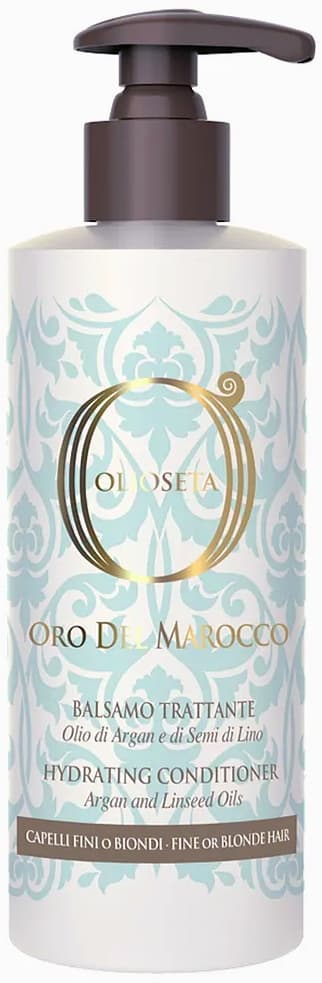 BAREX OLIOSETA Золото Марокко Увлажняющий кондиционер для тонких, светлых волос с маслом арганы, 250 мл.