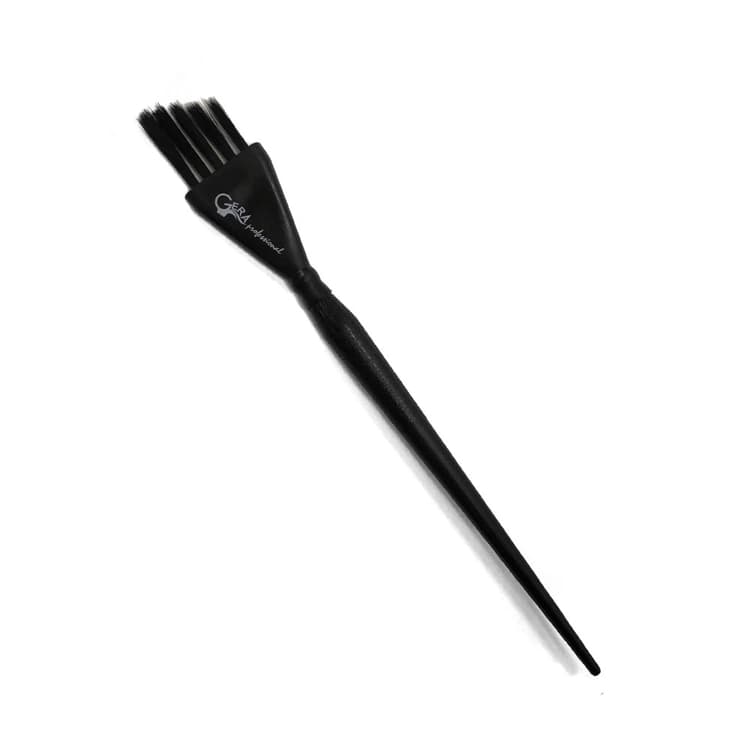 Gera Professional Кисть, скошенная щетина 5 рядов, цвет черный