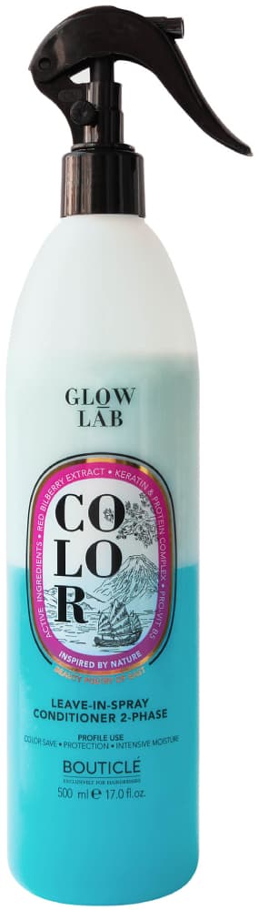 Bouticle GLOW LAB COLOR Двухфазный колор спрей-кондиционер для окрашенных волос 500 мл 