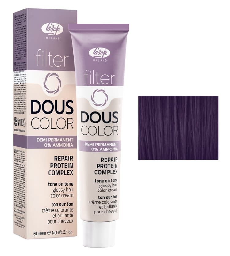 Lisap Filter Douscolor 6/88 темный блондин фиолетовый интенсивный 60 мл