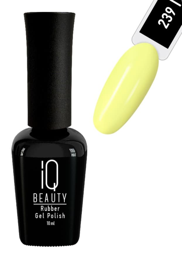 IQ BEAUTY Каучуковый гель-лак с кальцием №239 10 мл. Personal bubble - коллекция "Breathing room"