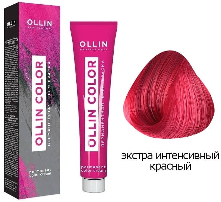 OLLIN COLOR Fashion Color Экстра-интенсивный красный 60мл Перманентная крем-краска для волос
