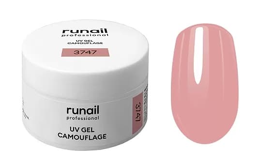 RuNail Камуфлирующий УФ-гель (цвет: Нежный лепесток), 56 г