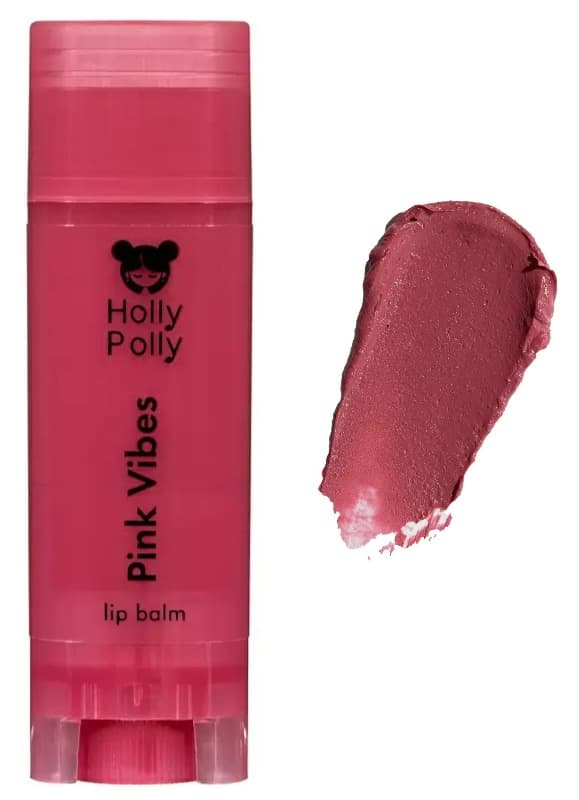 HOLLY POLLY Оттеночный бальзам для губ 2 в 1 Pink Vibes (цв.розово-малиновый), 4.9 г.