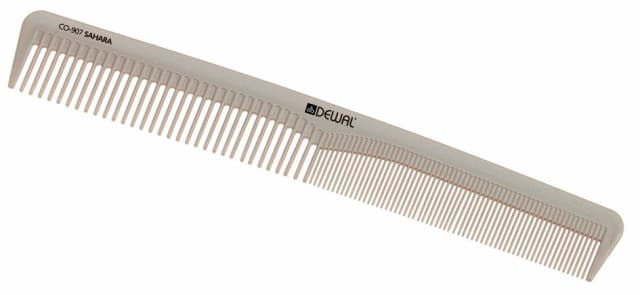 Dewal Расческа SAHARA рабочая комбинированная 17,5 см, бежевая