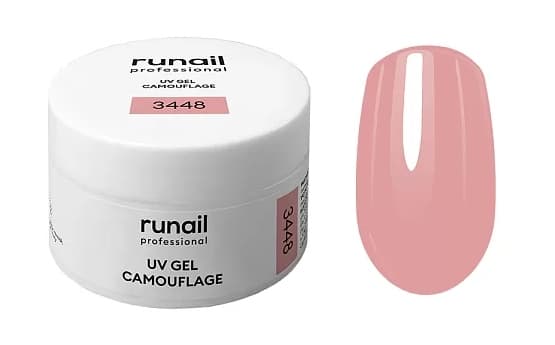 RuNail Камуфлирующий УФ-гель (цвет: Нежный лепесток), 15 г