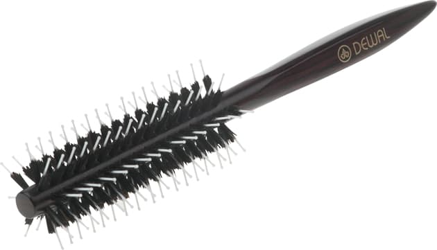 Dewal Брашинг деревянный, пласт. штифт + нат. щетина, d 12/46 мм, черный