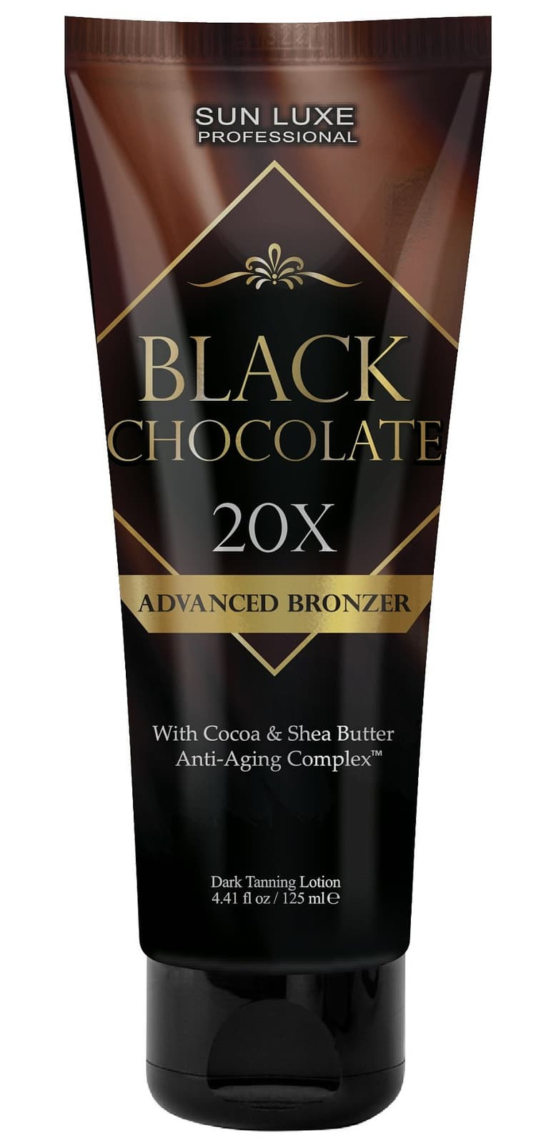 SUN LUXE Крем-ускоритель загара "Black Chocolate 20x" с маслом ши и какао, 125 мл.